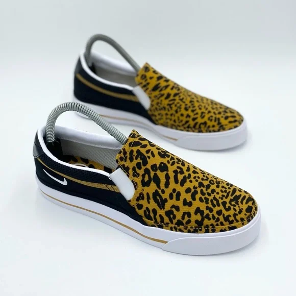 Nike Court Legacy Slip-On Women's Casual Shoes Leopard Print DJ5938-001